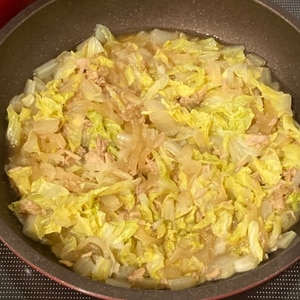 白菜とツナのうま煮